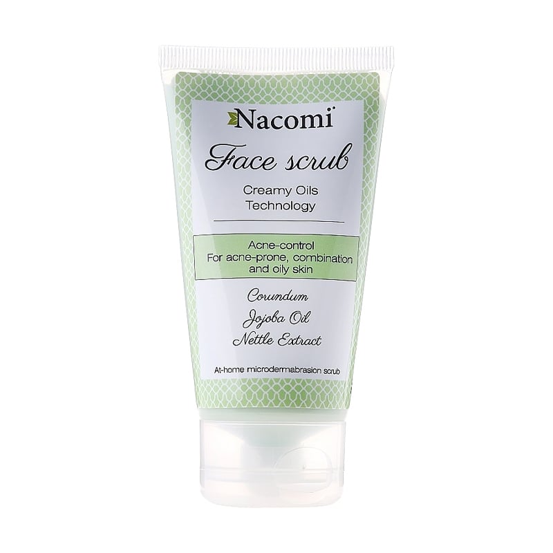 Скраб для обличчя Nacomi Face Scrub Acne Control з екстрактами кропиви та хвоща, 85 мл